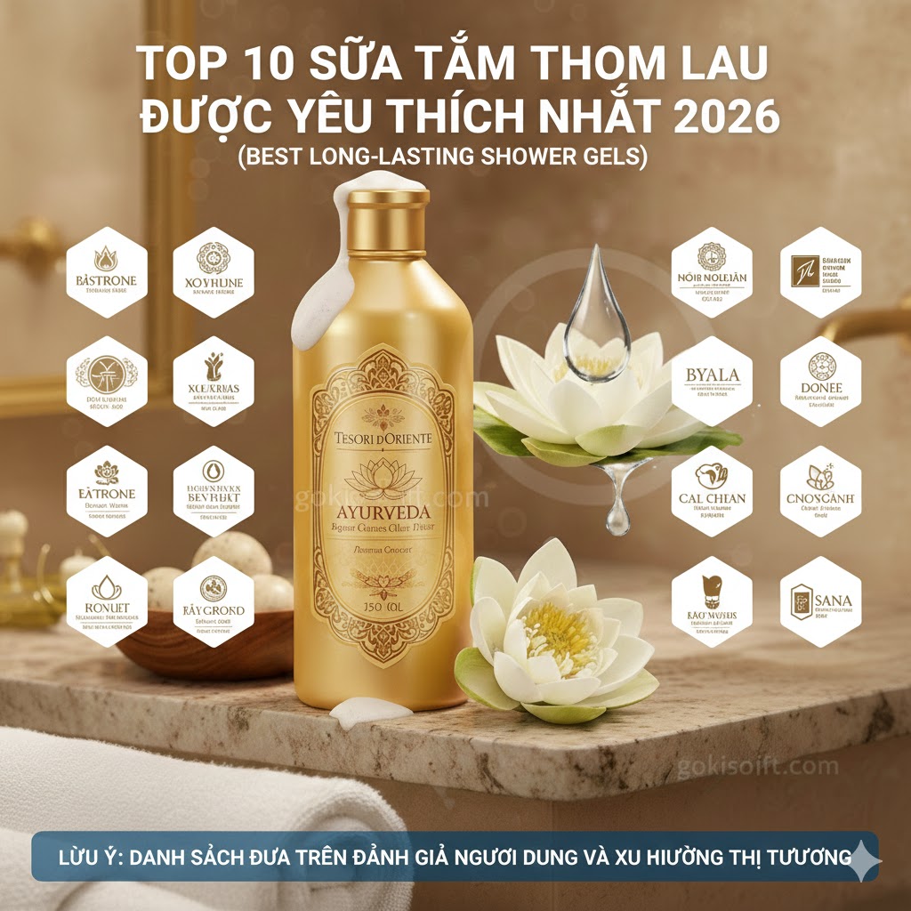Top 10 Sữa Tắm Thơm Lâu Được Yêu Thích Nhất 2026