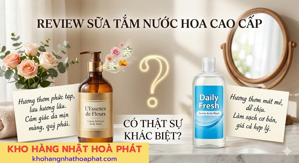 Sữa Tắm Cao Cấp Khác Gì So Với Sữa Tắm Thông Thường?