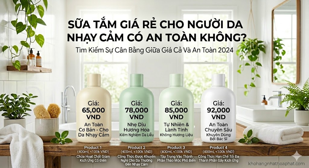 Sữa Tắm Giá Rẻ Cho Người Da Nhạy Cảm Có An Toàn Không?