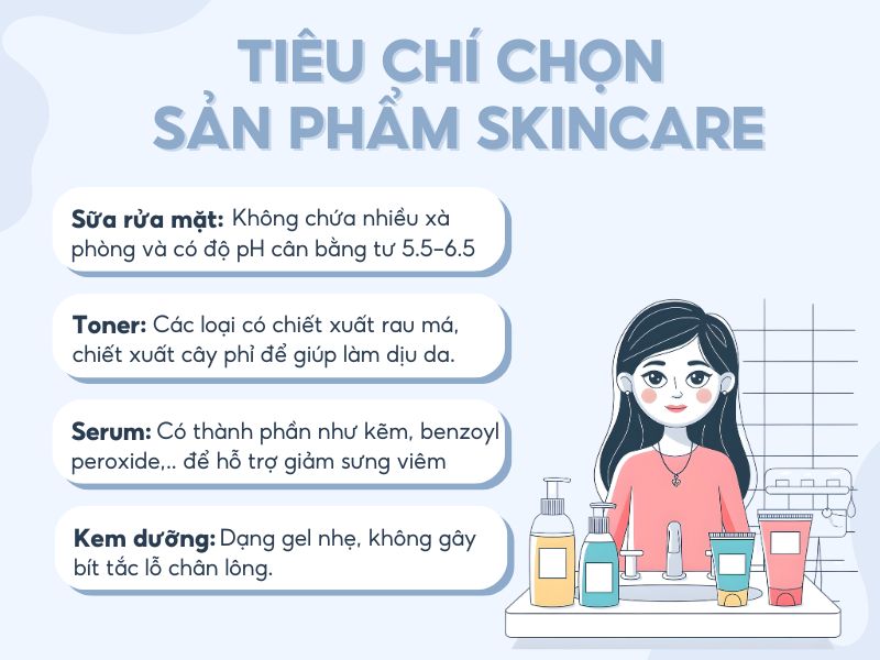 Tiêu Chí Chọn Sản Phẩm Skincare Cho Người Mới